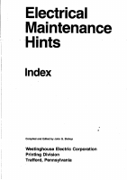 Electrical Maintenance Hints Index.PDF